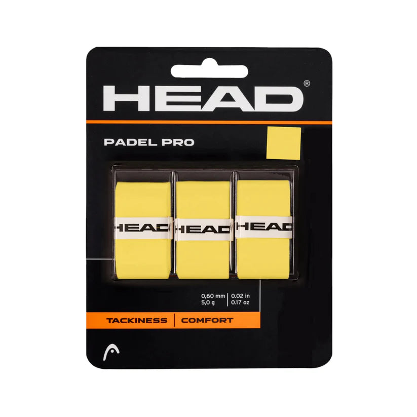 Head Padel Pro 3 Pack Overgrip Yellow