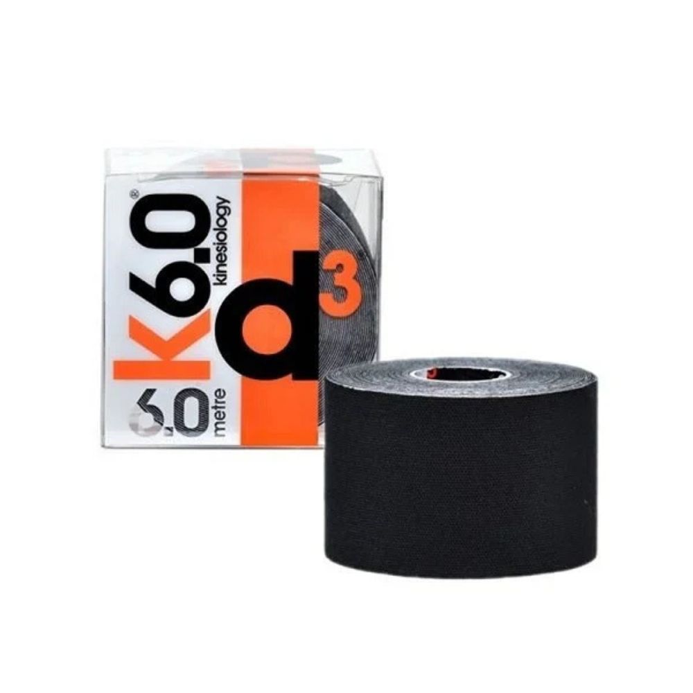 d3 Kinesiology Tape 6 Metre Black
